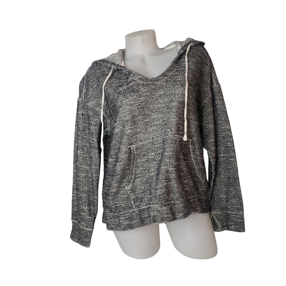 Max Studio Gray Pullover Hoodie Sweatshirt Size Large